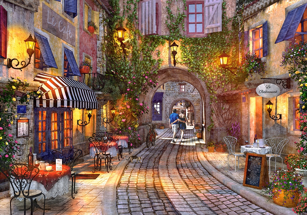 

Puzzle Miasta Ulice Francja Spacer 9+ 500 Castor