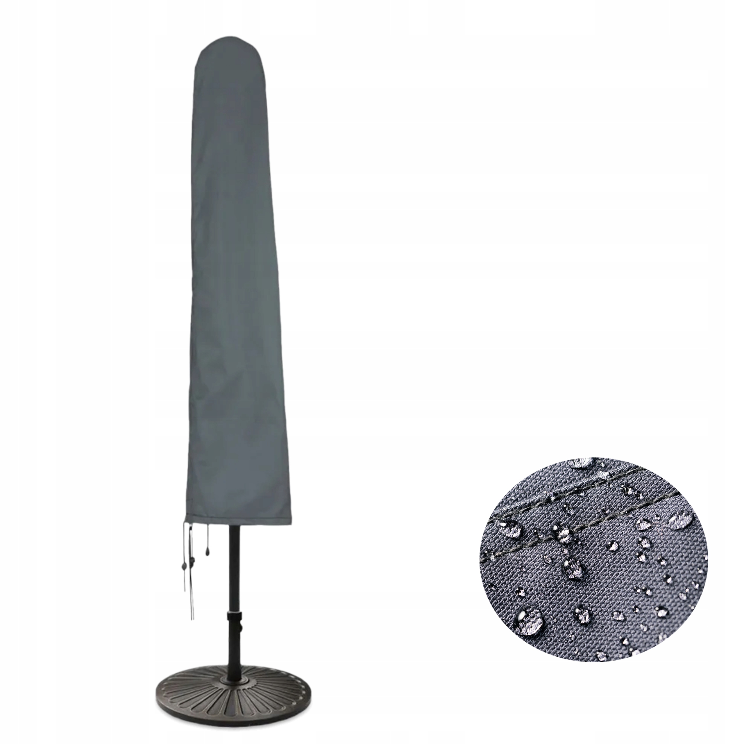 Pokrowiec na Parasol Ogrodowy do 4m Wodoodporny Ochronny 215x40cm