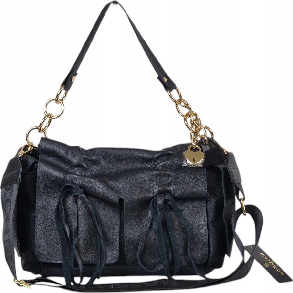 Massimo Contti kabelka přes rameno eko kůže černá