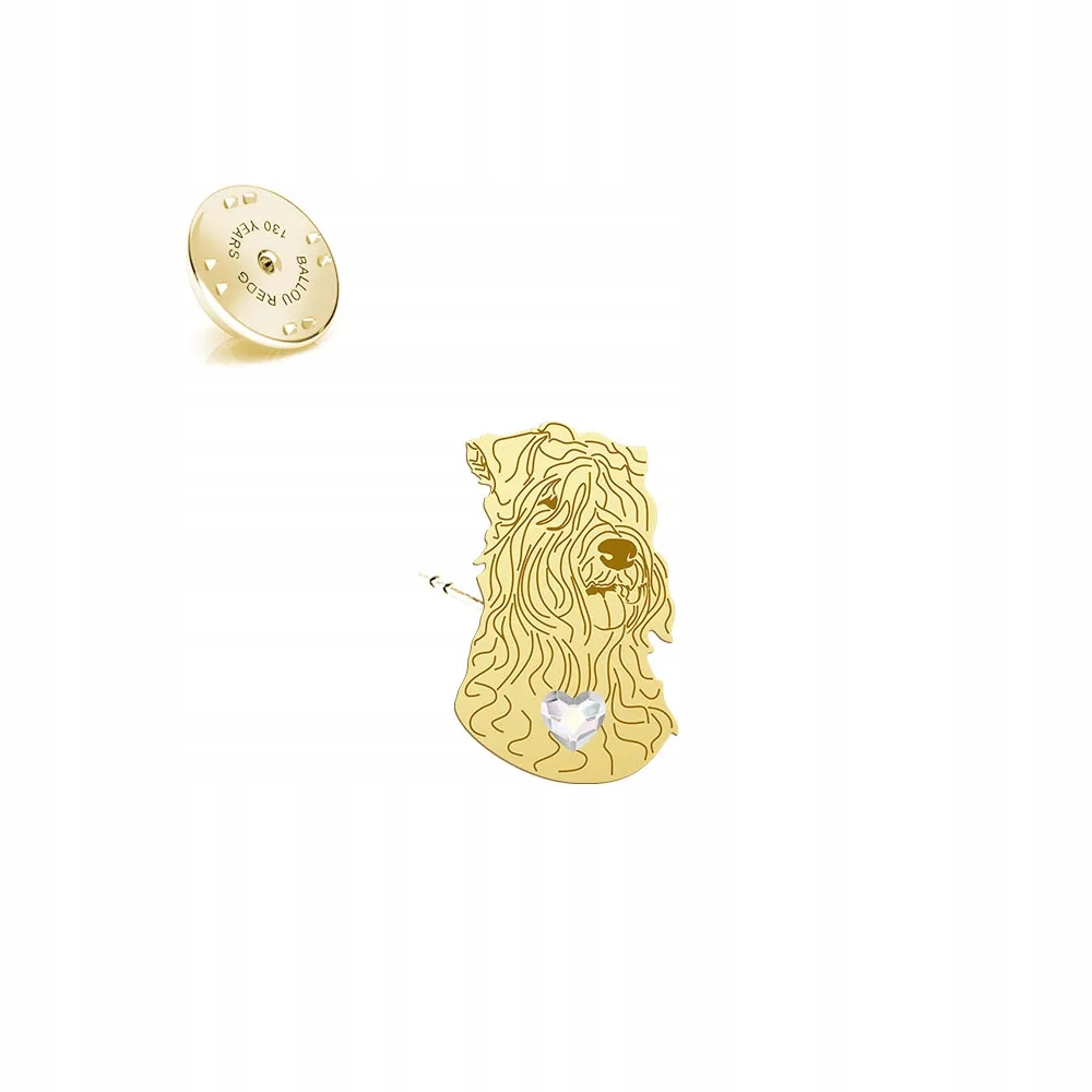 Odznak s irským měkkým ovčím psem teriéra 925 Dárek Dedikace