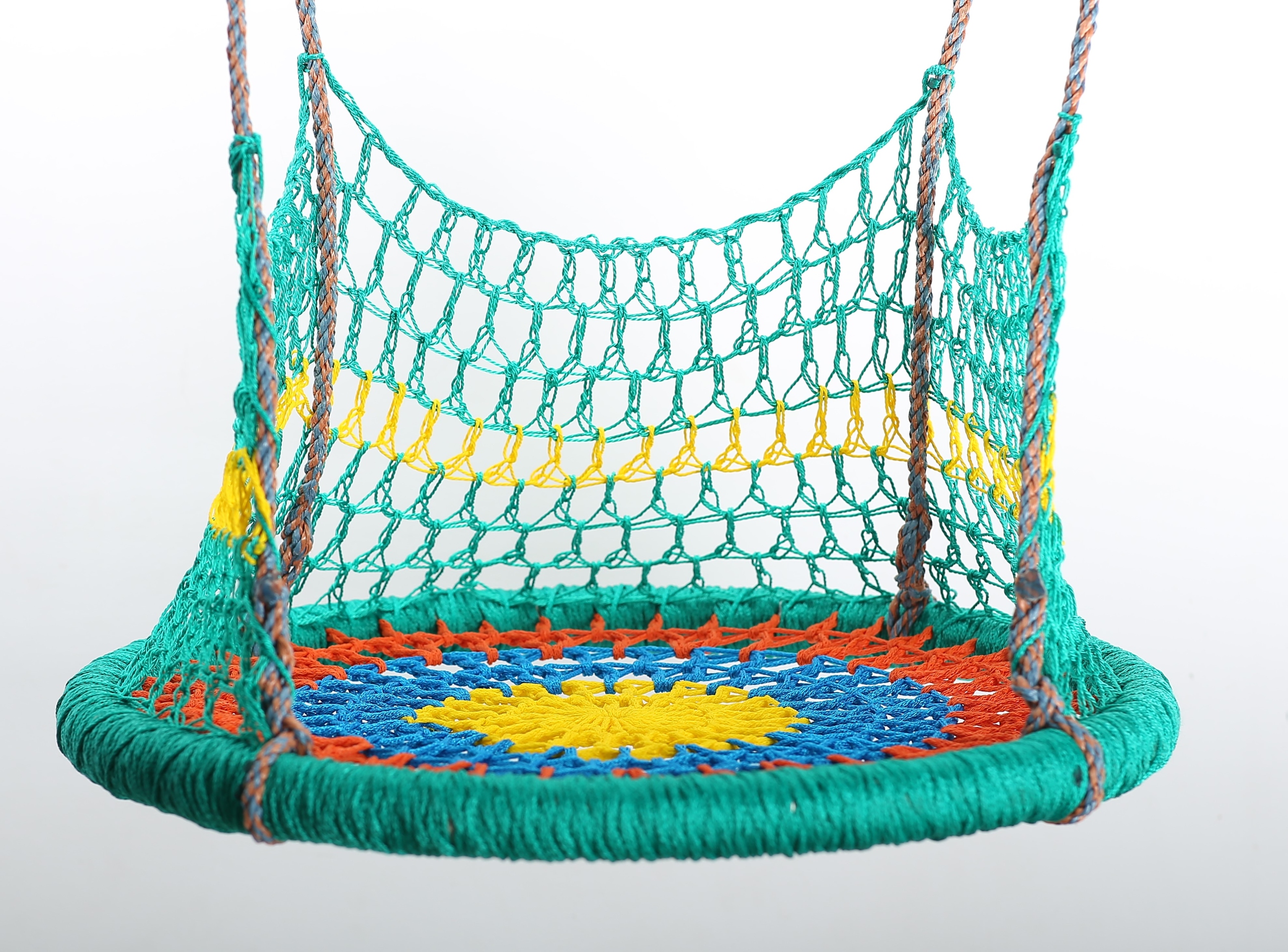 Huśtawka bocianie gniazdo 60 cm Kolorowa z siatką Marka LIBRO