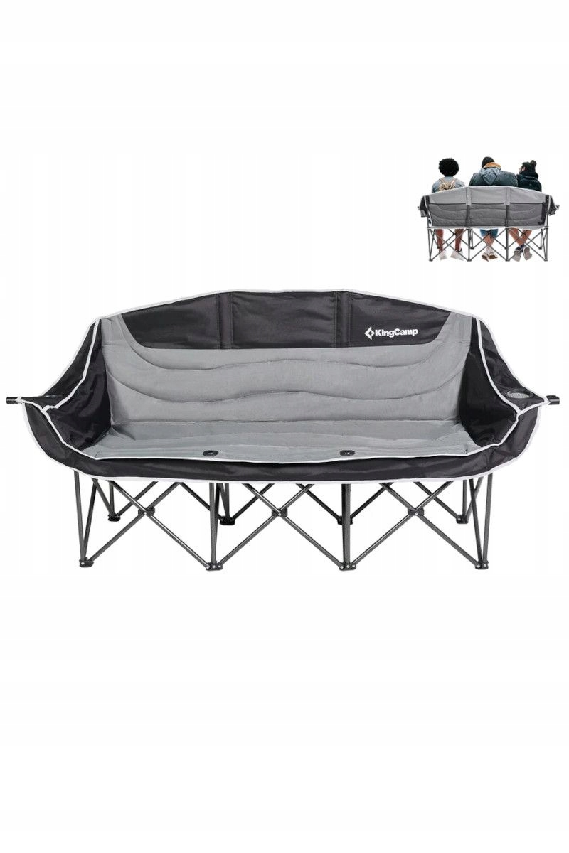 King Camp Skladacia turistická pohovka Canna C30 KC409 šedá