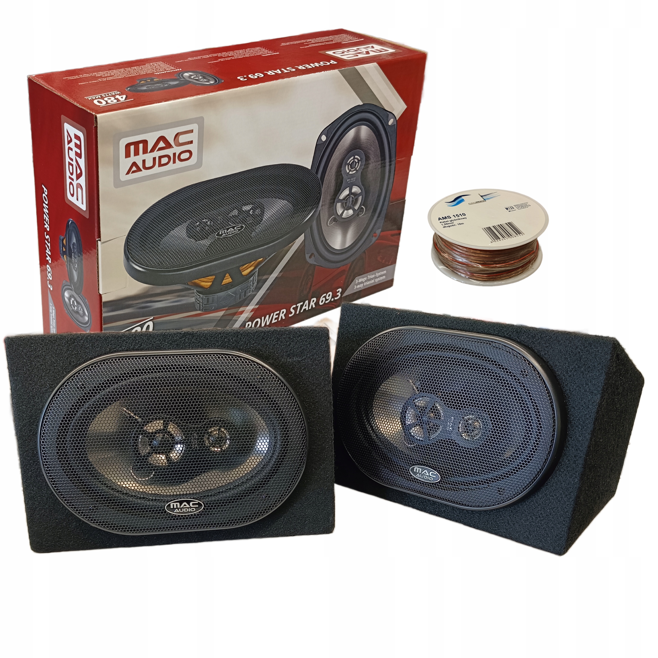 Głośniki Mac Audio Power Star 69.3 w obudowie Mdf 6x9"