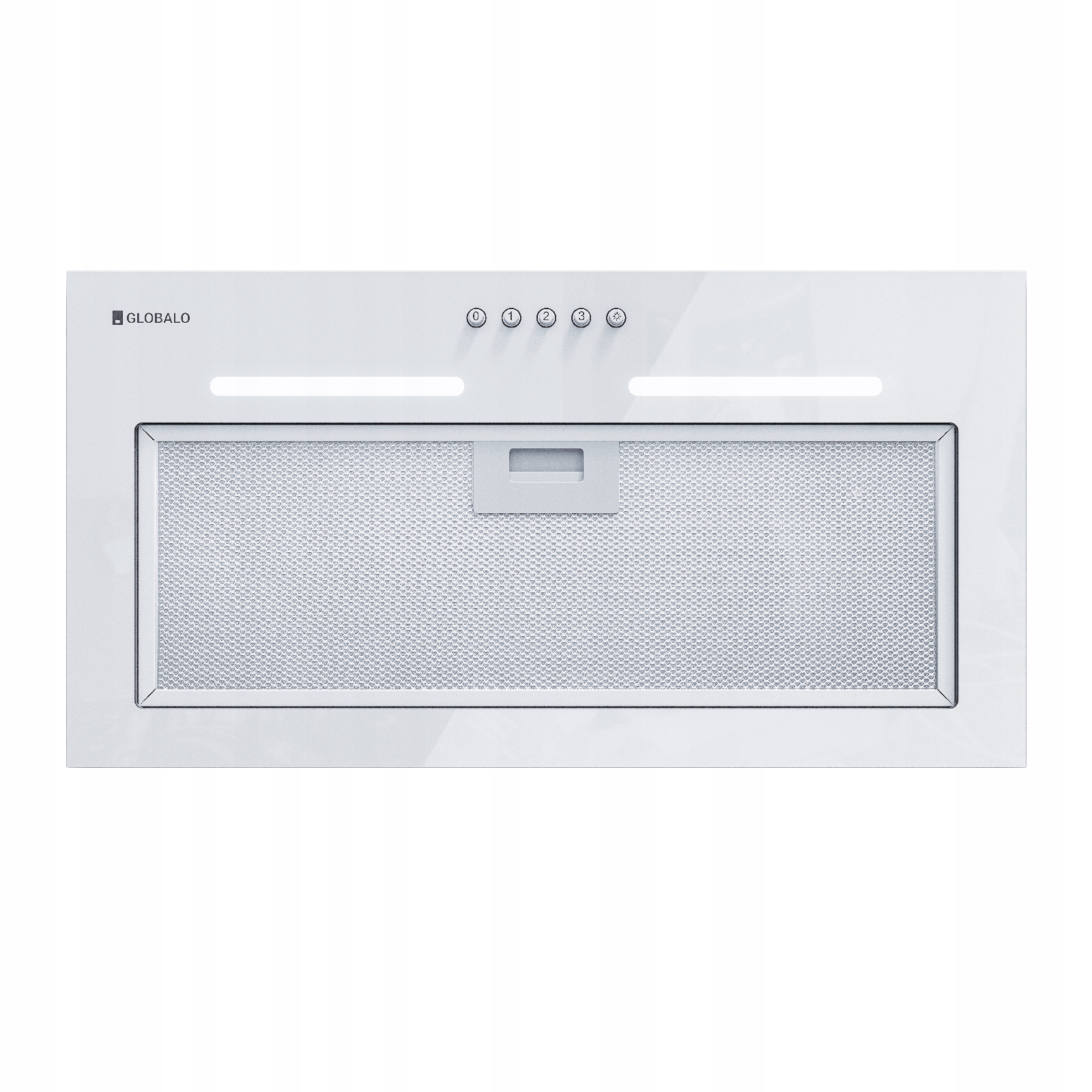 Okap przyścienny Globalo Orivio 60.1 White Biały Skośny Szklany Kuchnia 60