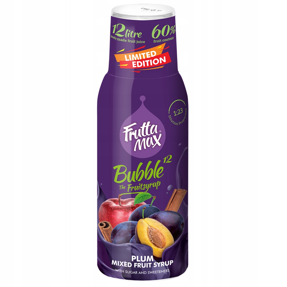 

Syrop Fruttamax śliwka jabłko cynamon 500ml
