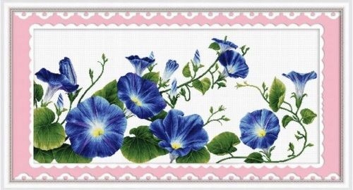 Křížková výšivka počítaná sada (kanva, mulina)