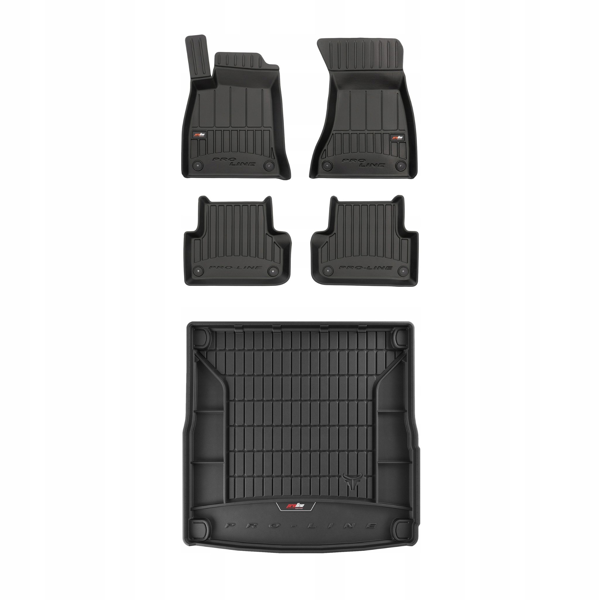 Frogum 3D Sada gumových koberců a rohože s logem pro Audi A4 B9 2015-2023