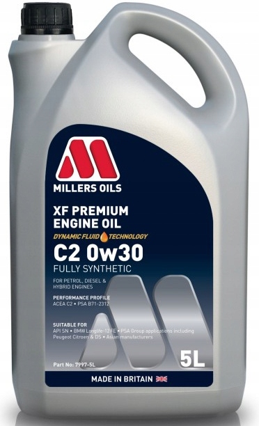 Olej Millers Xf Premium C2 0W30 5L 7997 Fiat Psa