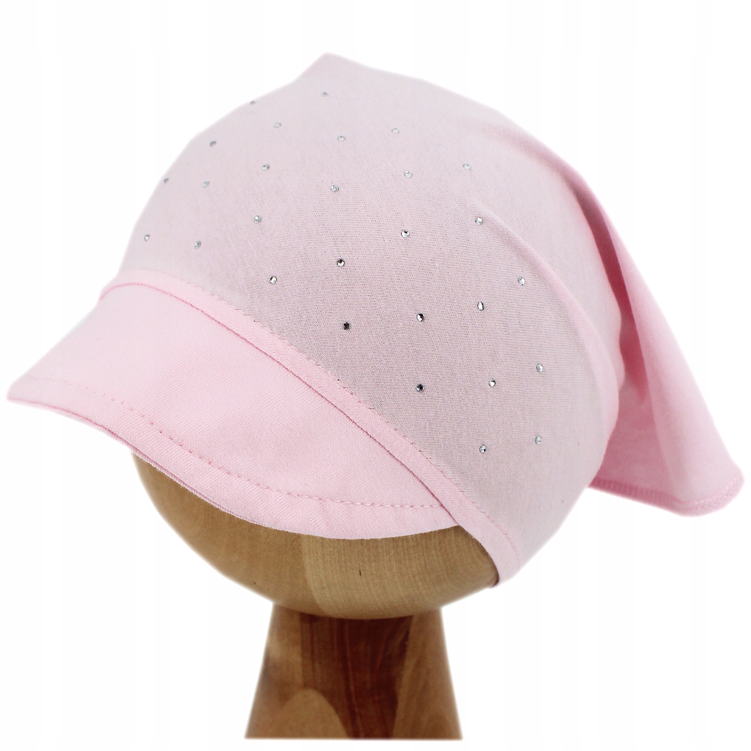 CHUSTECZKA NA GŁOWĘ DZIECIĘCA Z DASZKIEM NA LATO BAWEŁNIANA DLA DZIECKA