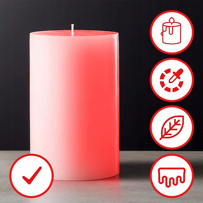 ZESTAW BARWNIKÓW DO ŚWIEC WOSKU ŻELU KOLORY TĘCZY Rodzaj inne