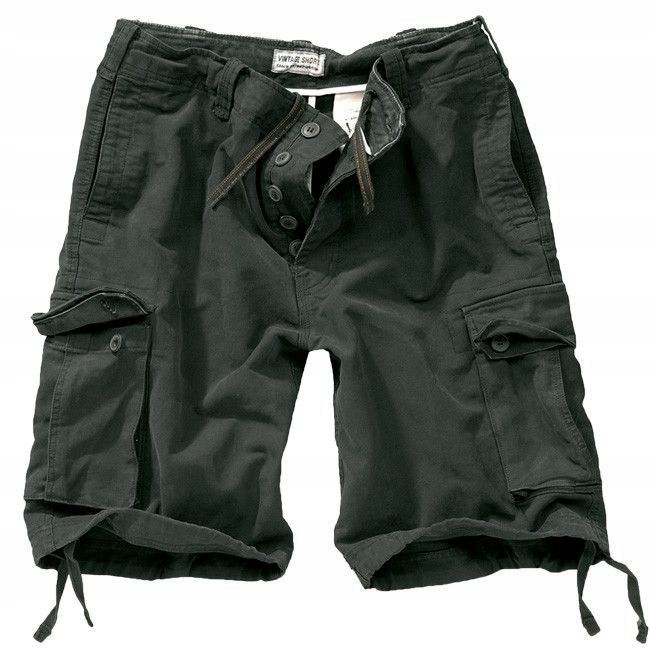 

Szorty Spodenki Krótkie Vintage Surplus Czarne XL