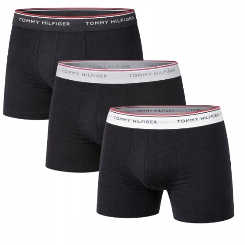 1# 3PAK 3 Pary Męskie Majtki Bokserki Tommy Hilfiger M