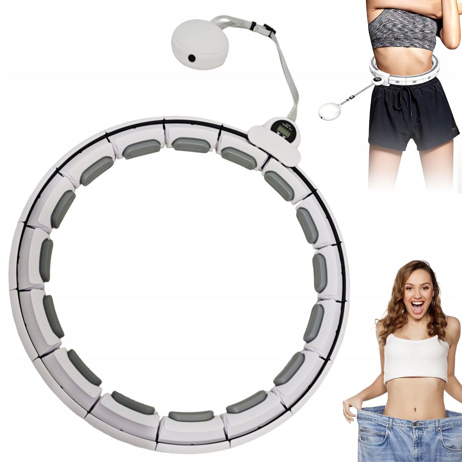 Hula Hoop Premium S Počítadlem Pro Hubnutí Fitness Spalování Kalorií 110 CM
