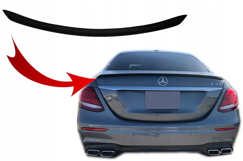 Spoiler do Mercedesa E W213 2016 up Czarny Mat