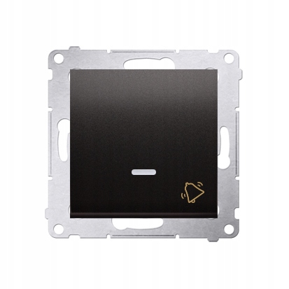 SIMON 54 PRZYCISK DZWONEK Z PODŚWIETLENIEM ANTRACY