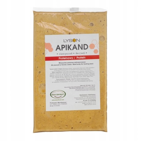

Apikand z proteinami 5x1kg ciasto podkarm pszczoły