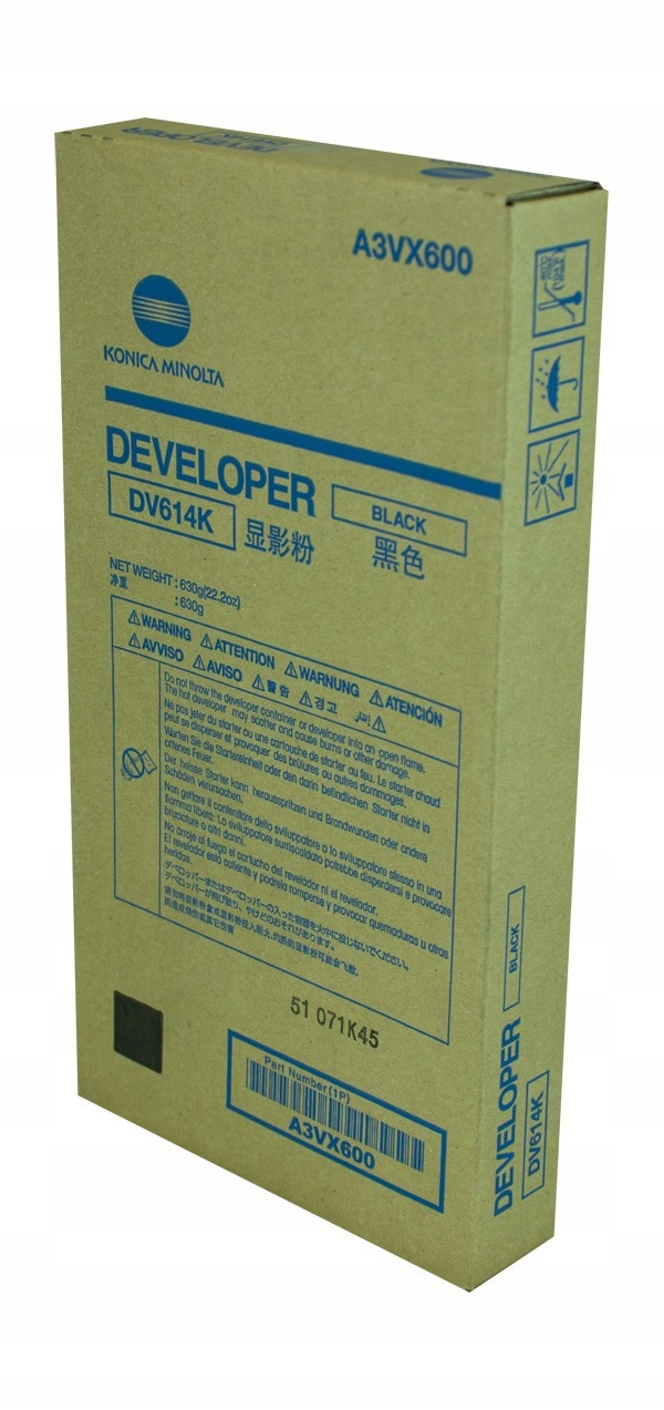 Vývojář Konica Minolta DV-614 A3VX600 K Originál C1060 C1070 C1070P C3070