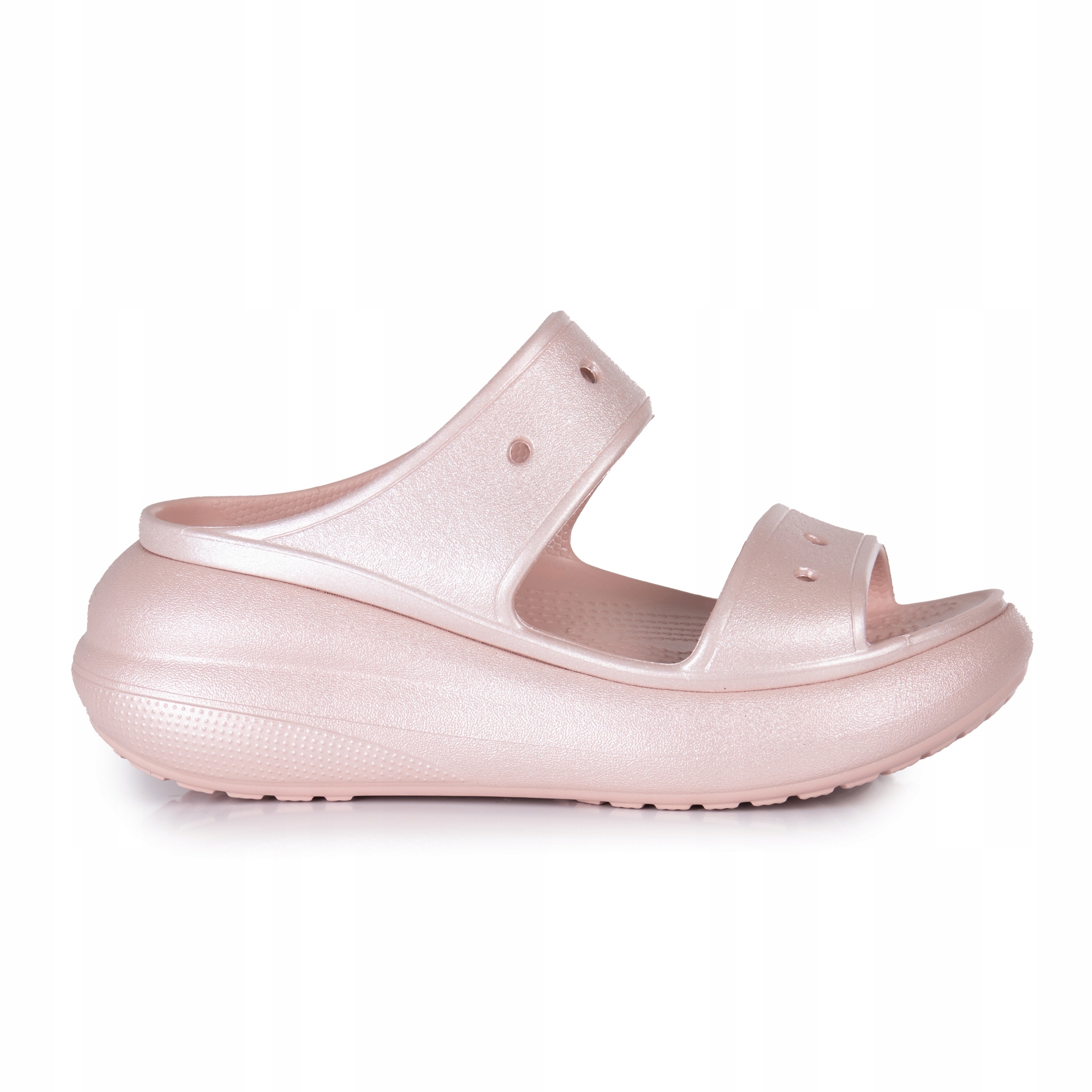 Nazouváky pantofle Crocs Classic Crush Shimmer Sandal Růžová 42/43