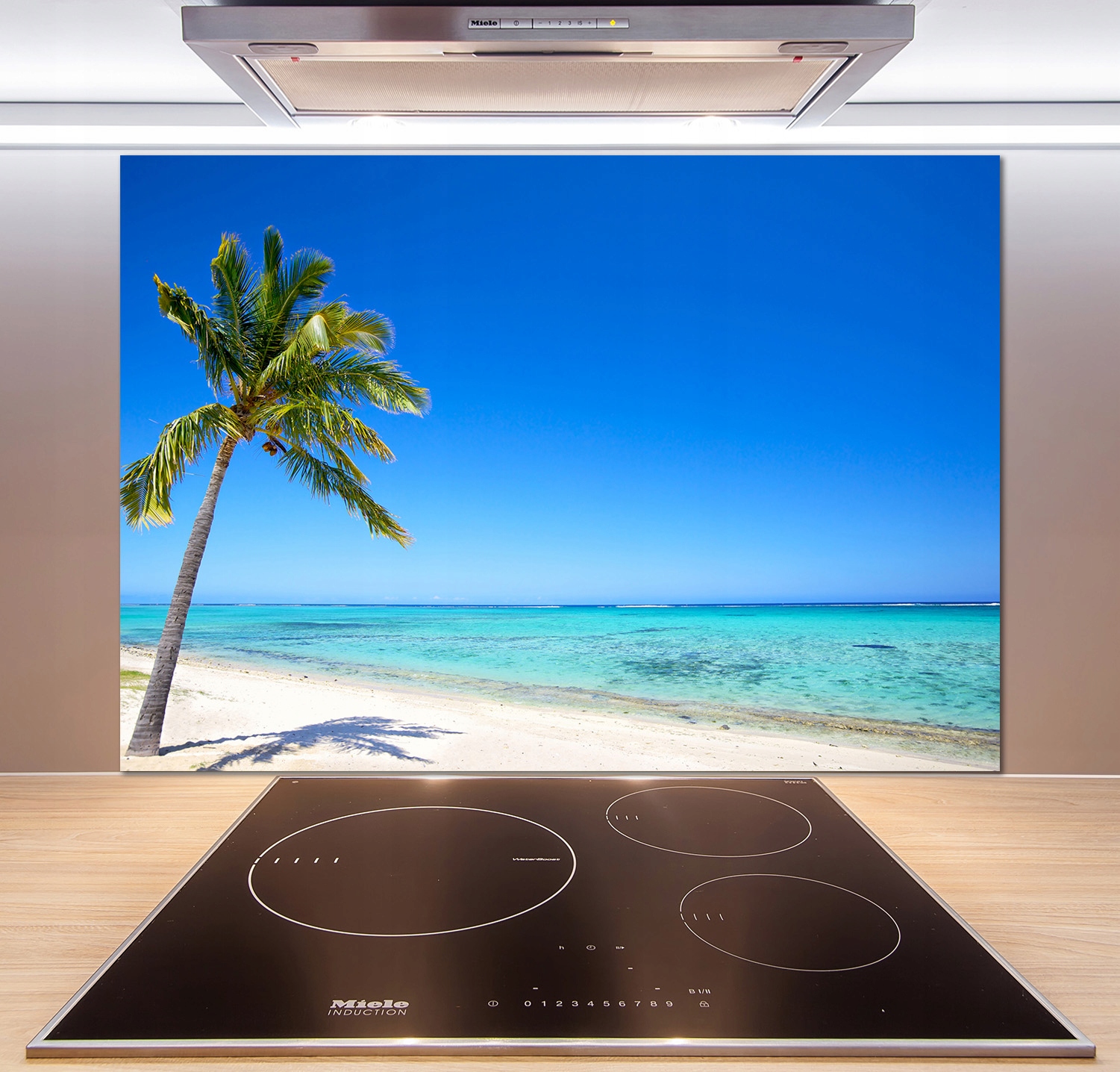 

Panel do kuchni Tropikalna plaża 100x70 cm + Klej