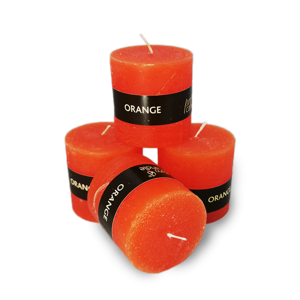

Zestaw 4 Świeczek Zapach Pomarańczy 8h ProCandle