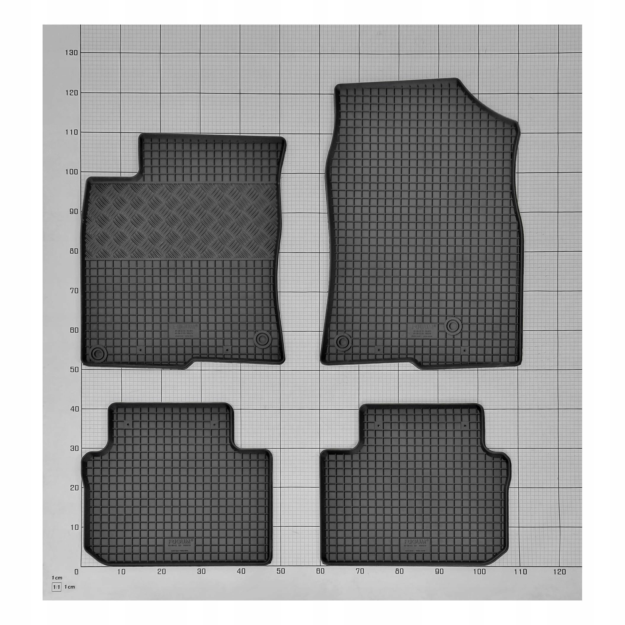 Zestaw dywaników do HONDA Civic od 2022 Waga produktu z opakowaniem jednostkowym 8 kg