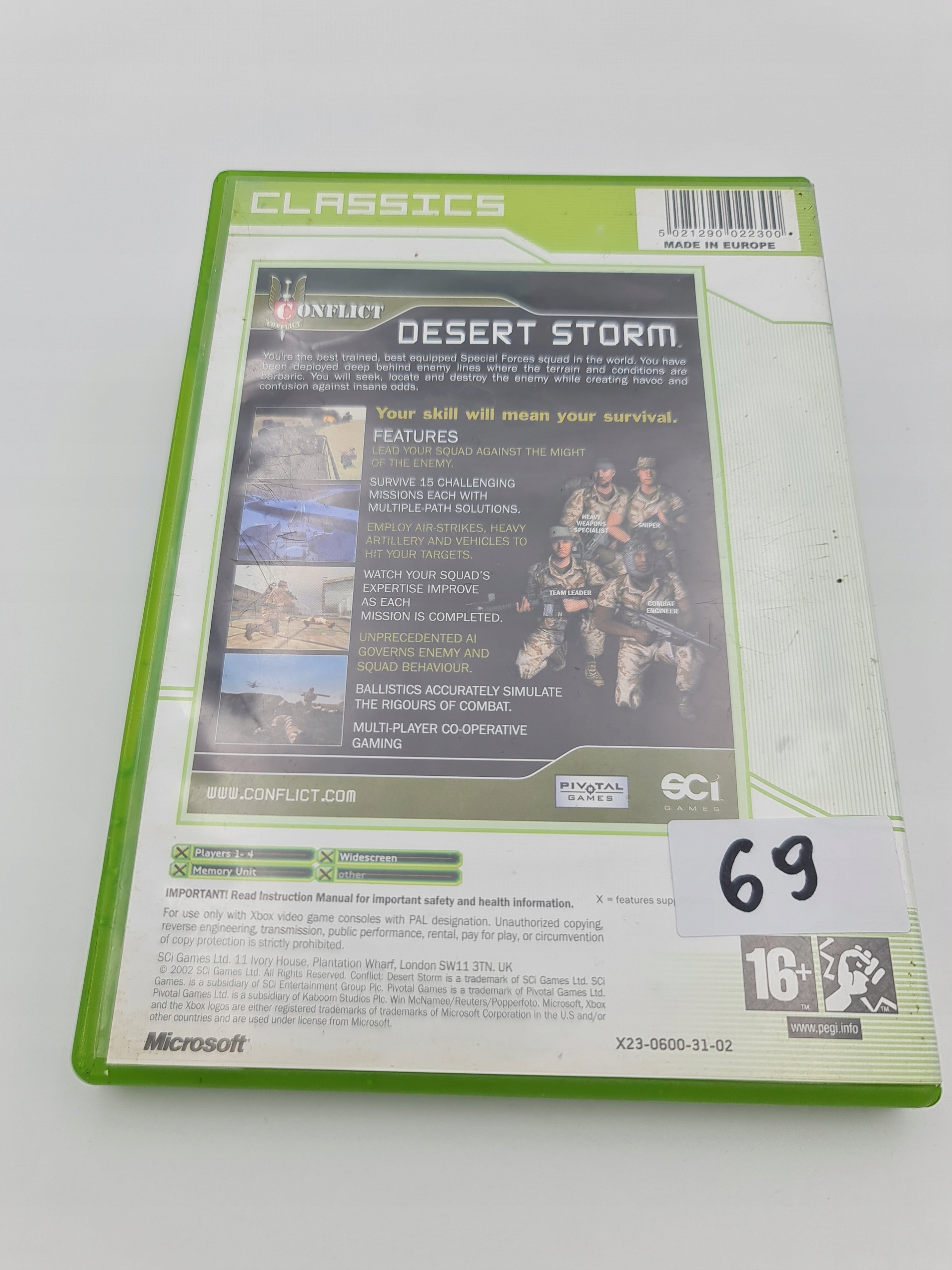 XBOX CONFLICT DESERT STORM Platforma Microsoft Xbox