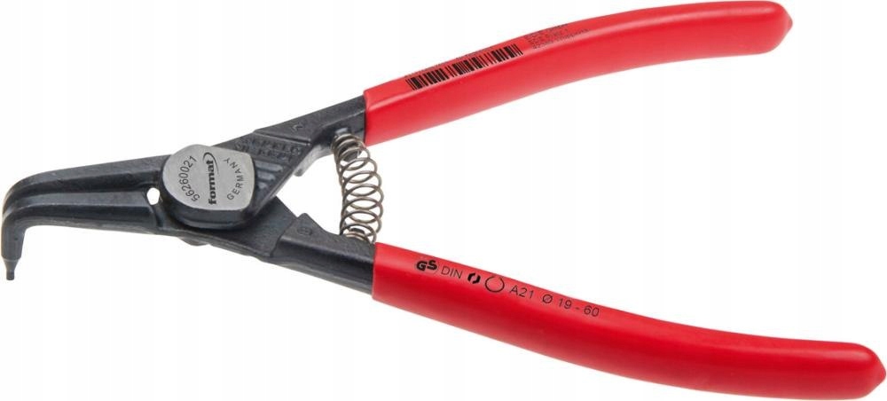 Kleště na vnější pojistné kroužky, ohnuté, A4