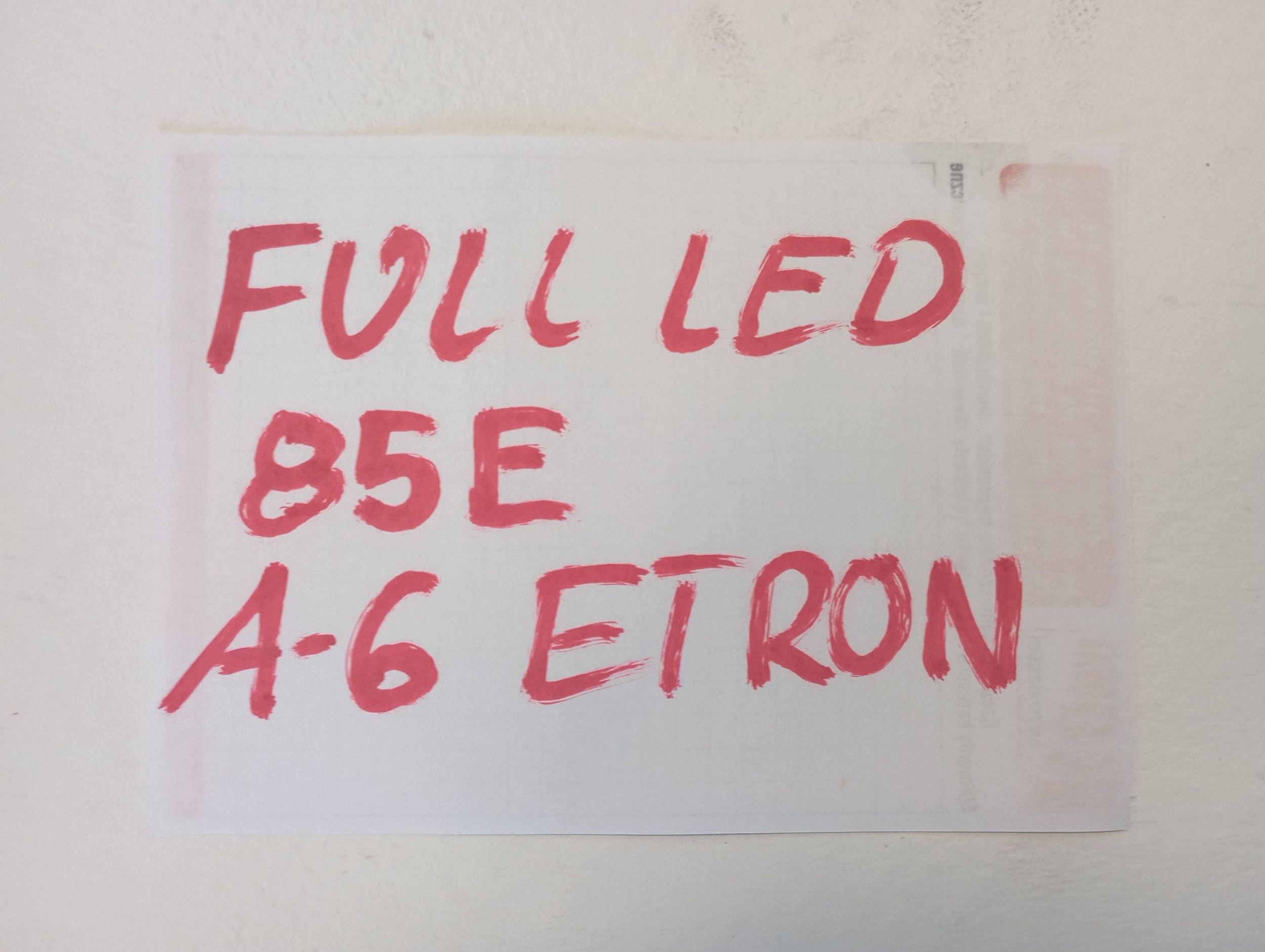 light front FULL LED right AUDI A6 E-TRON 85E 85E941040AB