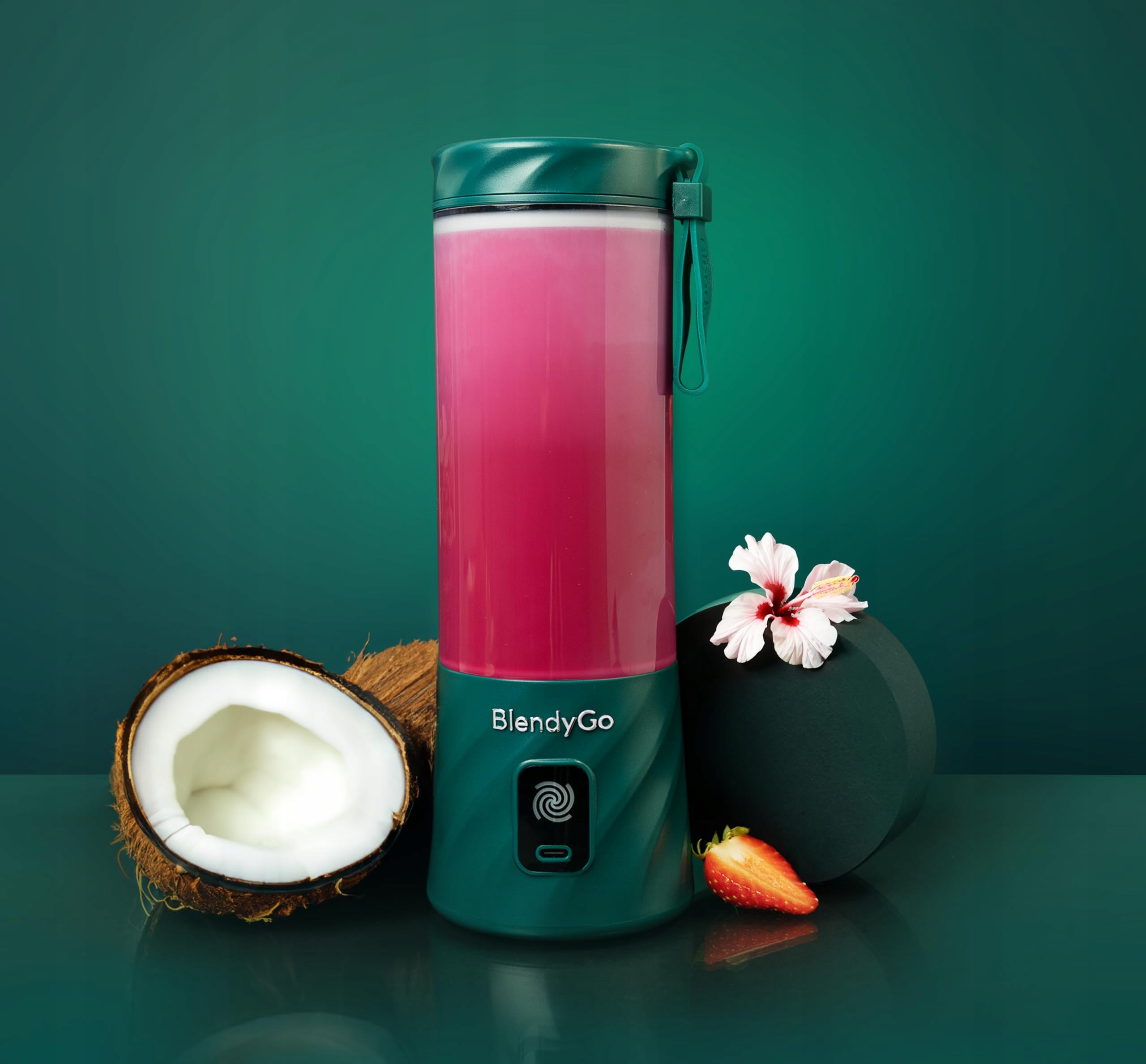 BLENDYGO 3 Blender Do Smoothie Mini Przenośny USB 550ml BPA Free — miniatura 2