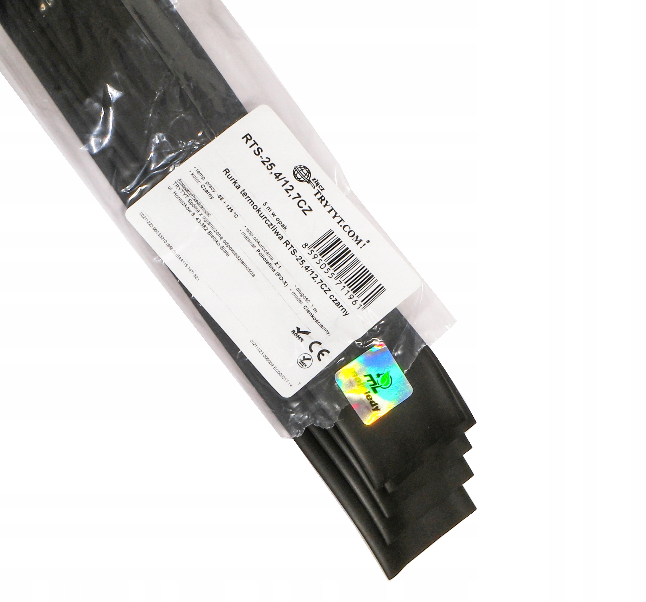 5x RURKA KOSZULKA TERMOKURCZLIWA 25,4 12,7 RTS cza