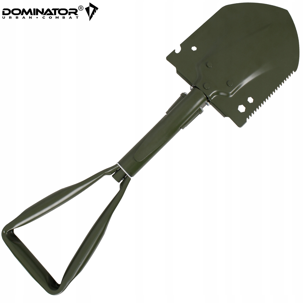 SAPERKA SKŁADANA ŁOPATKA POLOWA WOJSKOWA KILOF DOMINATOR Z POKROWCEM OLIVE EAN (GTIN) 5905101225114