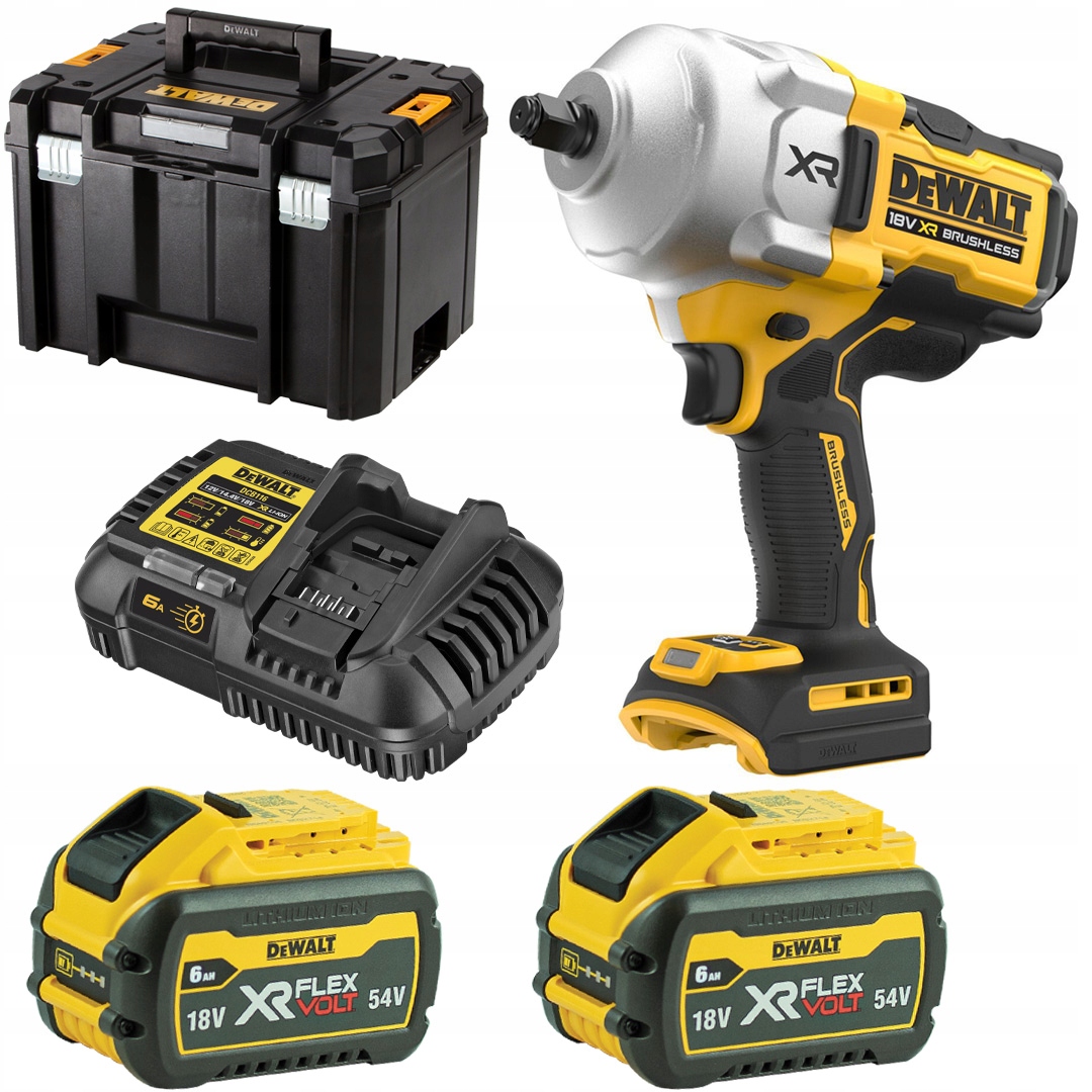 Rázový uťahovák 18V 1626Nm 1/2" 2x6Ah Tstak DeWalt DCF961T2