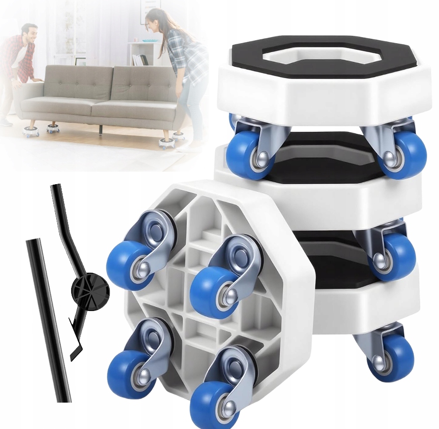 Transportní Kolečka Pro Posouvání Nábytku, Volně Otočná O 360° 400 Kg