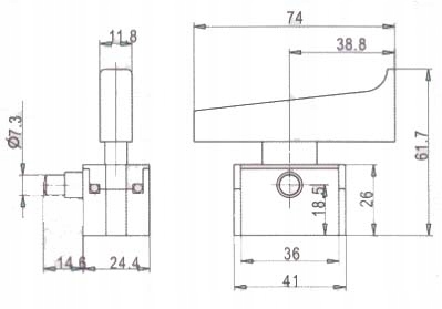 GTooL WYŁĄCZNIK DO SZLIFIERKI KĄTOWEJ EINHELL Rodzaj włącznik