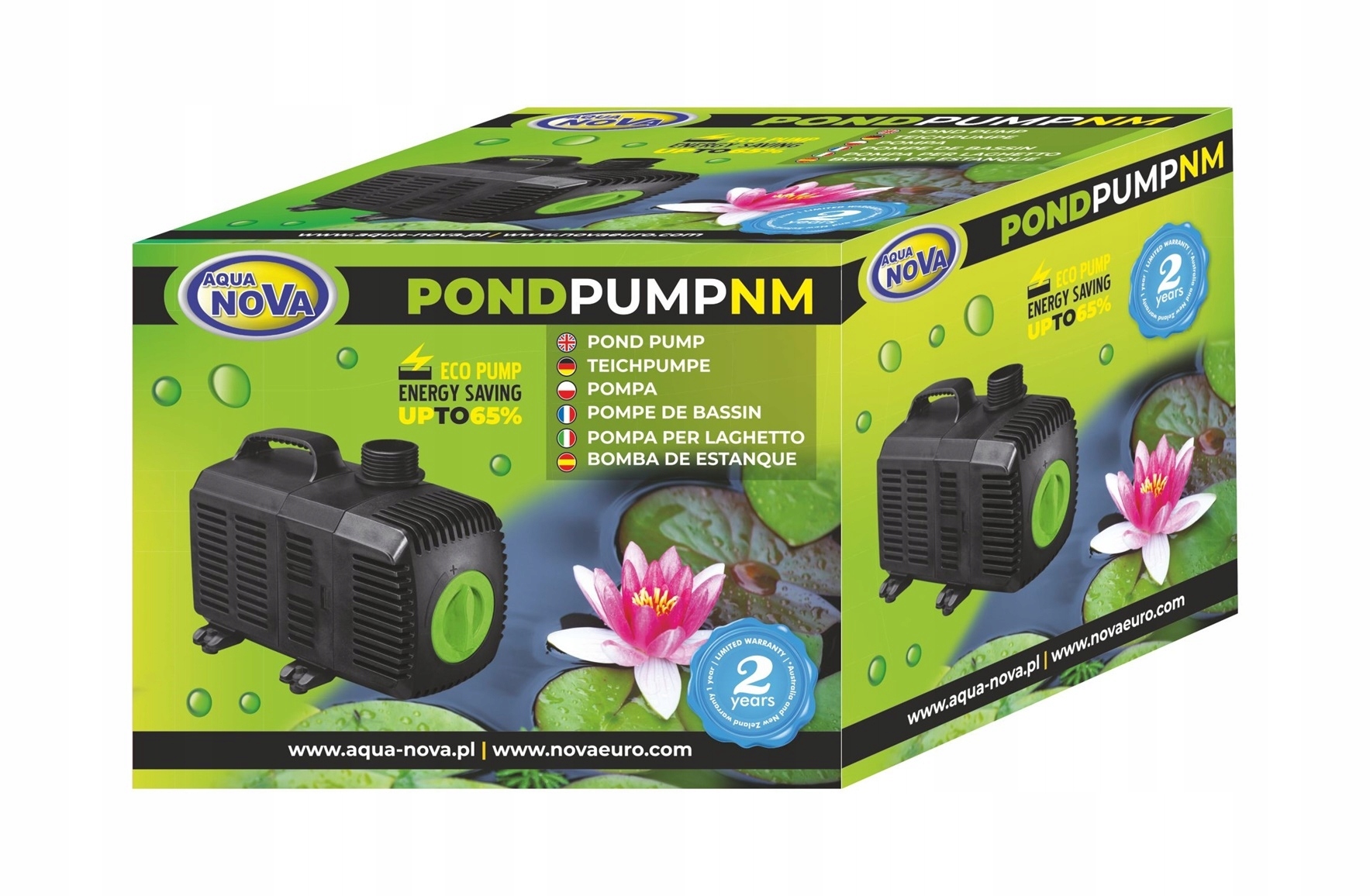 Aqua Nova NM-6500 Pompa Do Oczka Wodnego Z Regulacją Przepływu