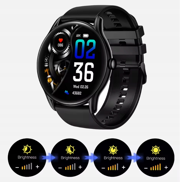 ZEGAREK SMARTWATCH SPORTOWY ROZMOWY MĘSKI DAMSKI POLSKIE MENU CZARNY 2PASKI Kompatybilność systemowa Android iOS Windows Phone
