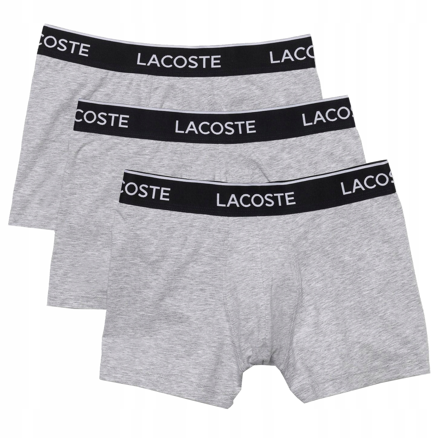 Pánské boxerky Lacoste , balení 3 ks [s] Bavlna , šedé