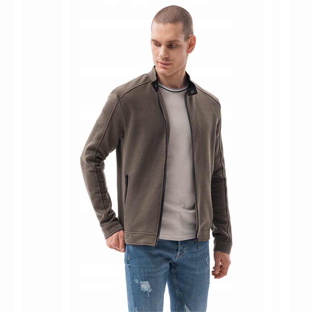 

Kurtka męska rozpinana bez kaptura C453 c.brązowa