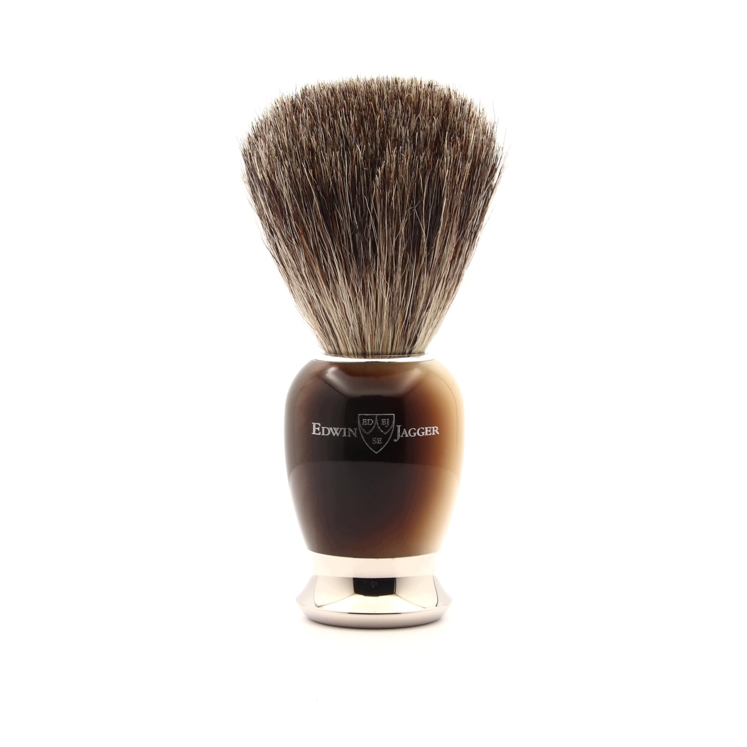 Štětec na holení Edwin Jagger 81SB582AMZ Imitace slonoviny Nikl
