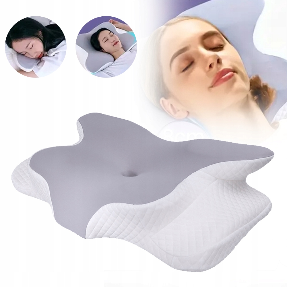 62x41 cm Poduszka ergonomiczna z poszewką, Wysoka sprężystość Poduszka