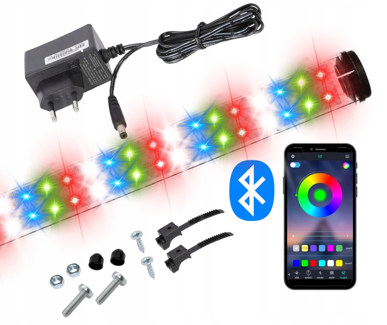 Levně Led Rgb akvárium 30 cm II Bluetooth