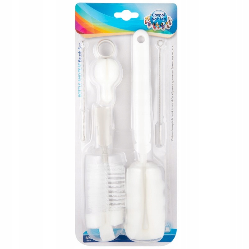 SZCZOTKA DO MYCIA BUTELEK SMOCZKÓW RUREK CANPOL