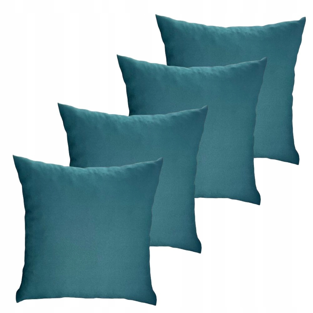 Polštář 50x50 cm Lahvově Zelená Barva 4 ks Set