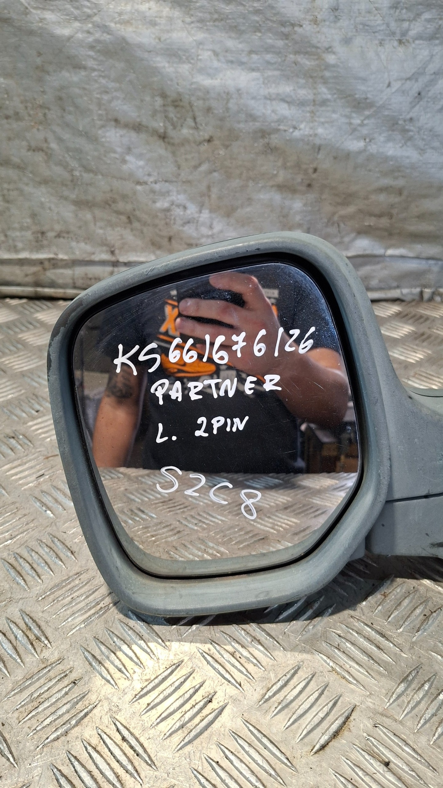 mirror left 2 PIN PEUGEOT PARTNER