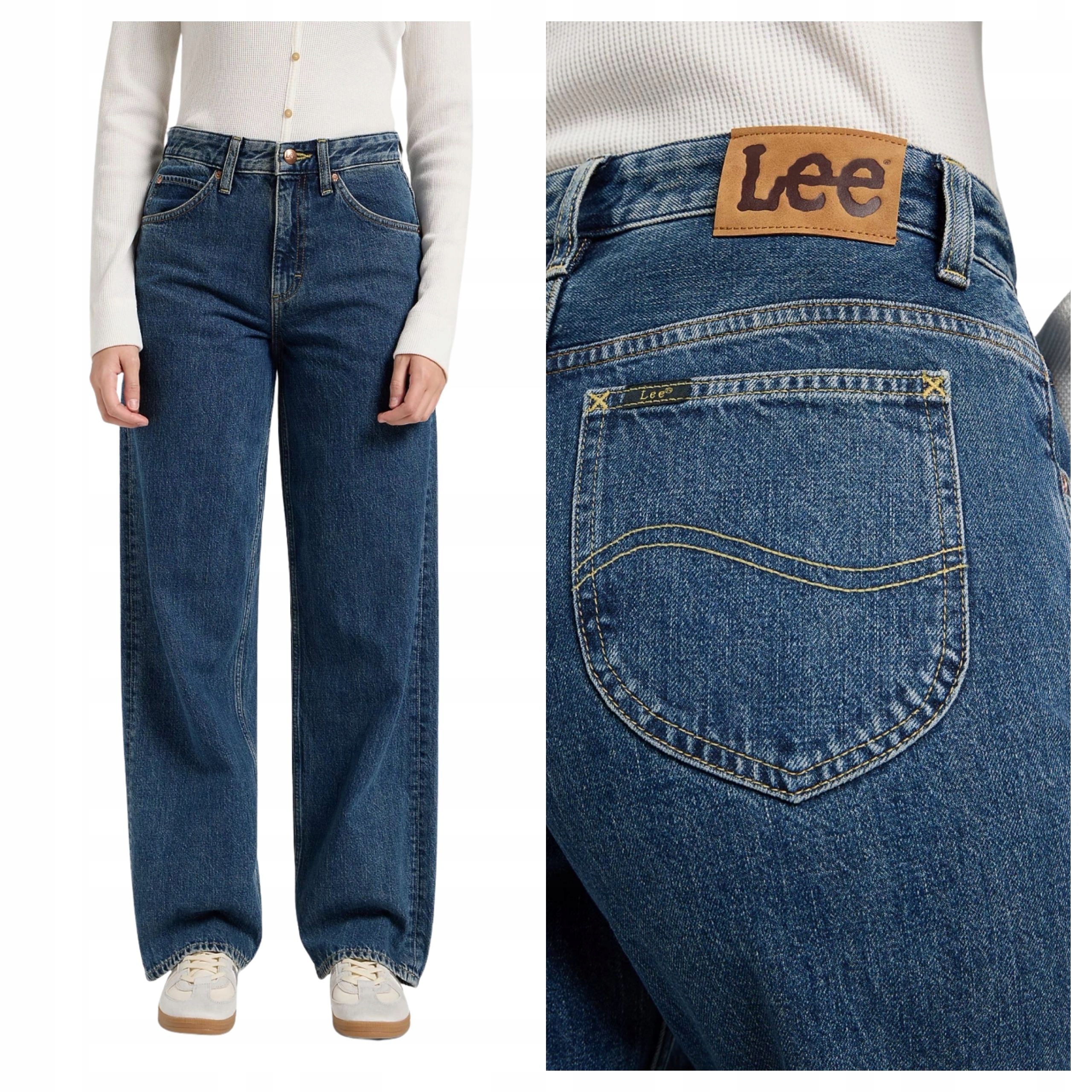 Dámské džínové kalhoty Lee Rider Loose Sharp Point Klasické W29 L31