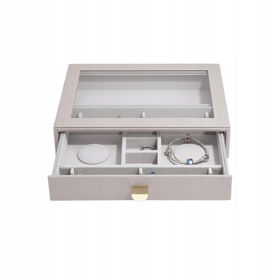 Krabička na náramky a přívěsky typu charm (taupe) Classic Stackers