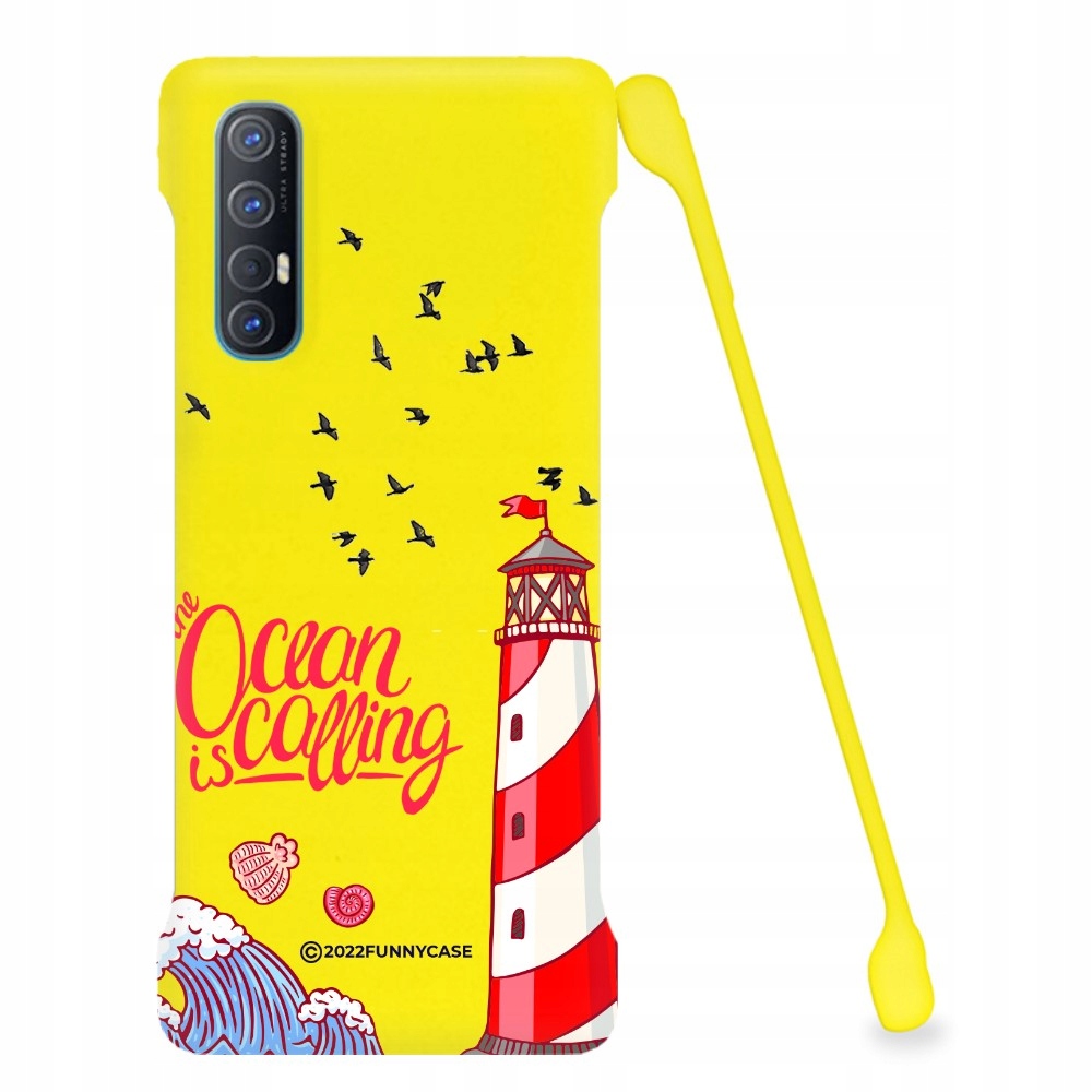 

Etui Mat Plecki Żółte do Oppo Reno 3 Pro Sea