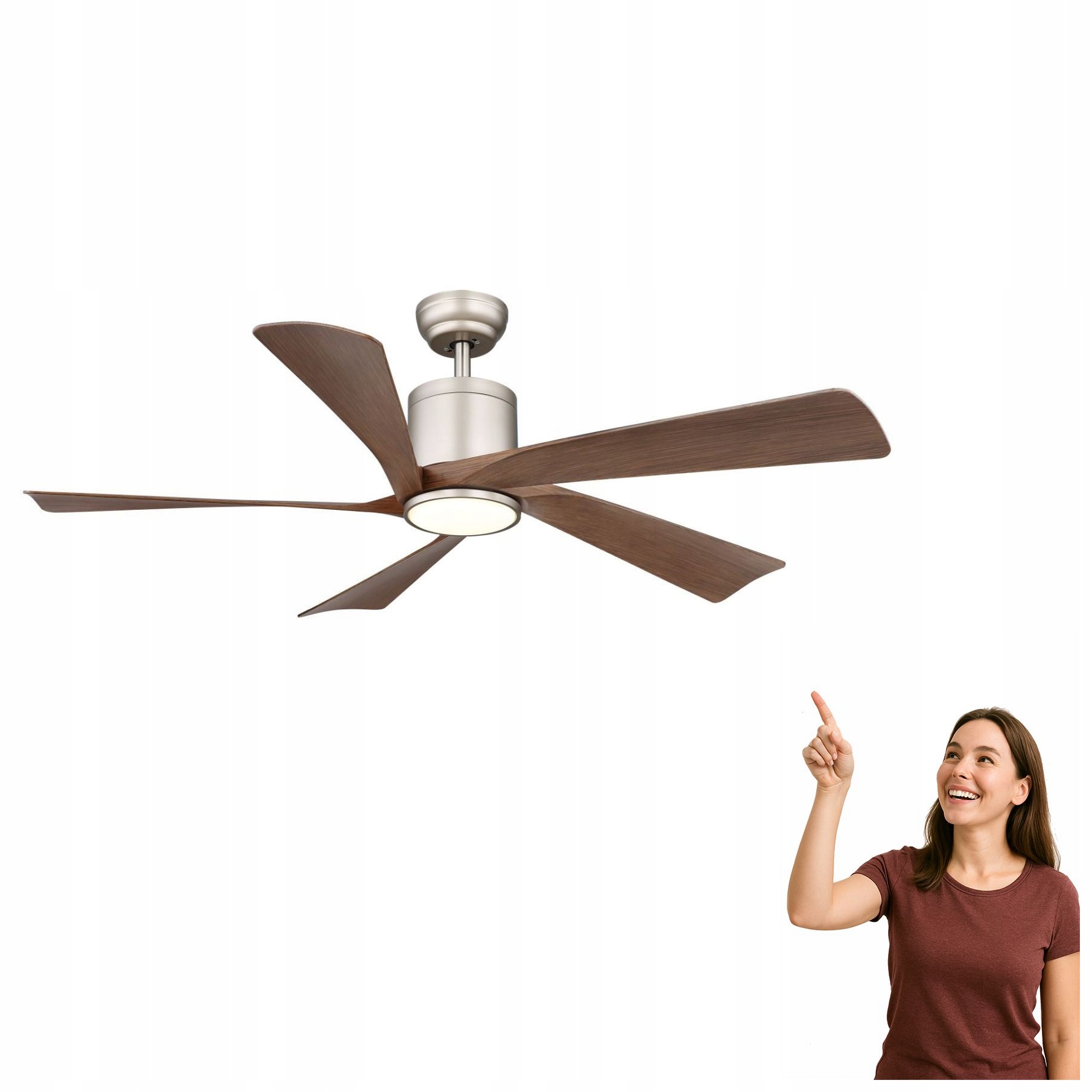 Stropní ventilátor s Led svítidlem 20W Modesto 03606 Globo