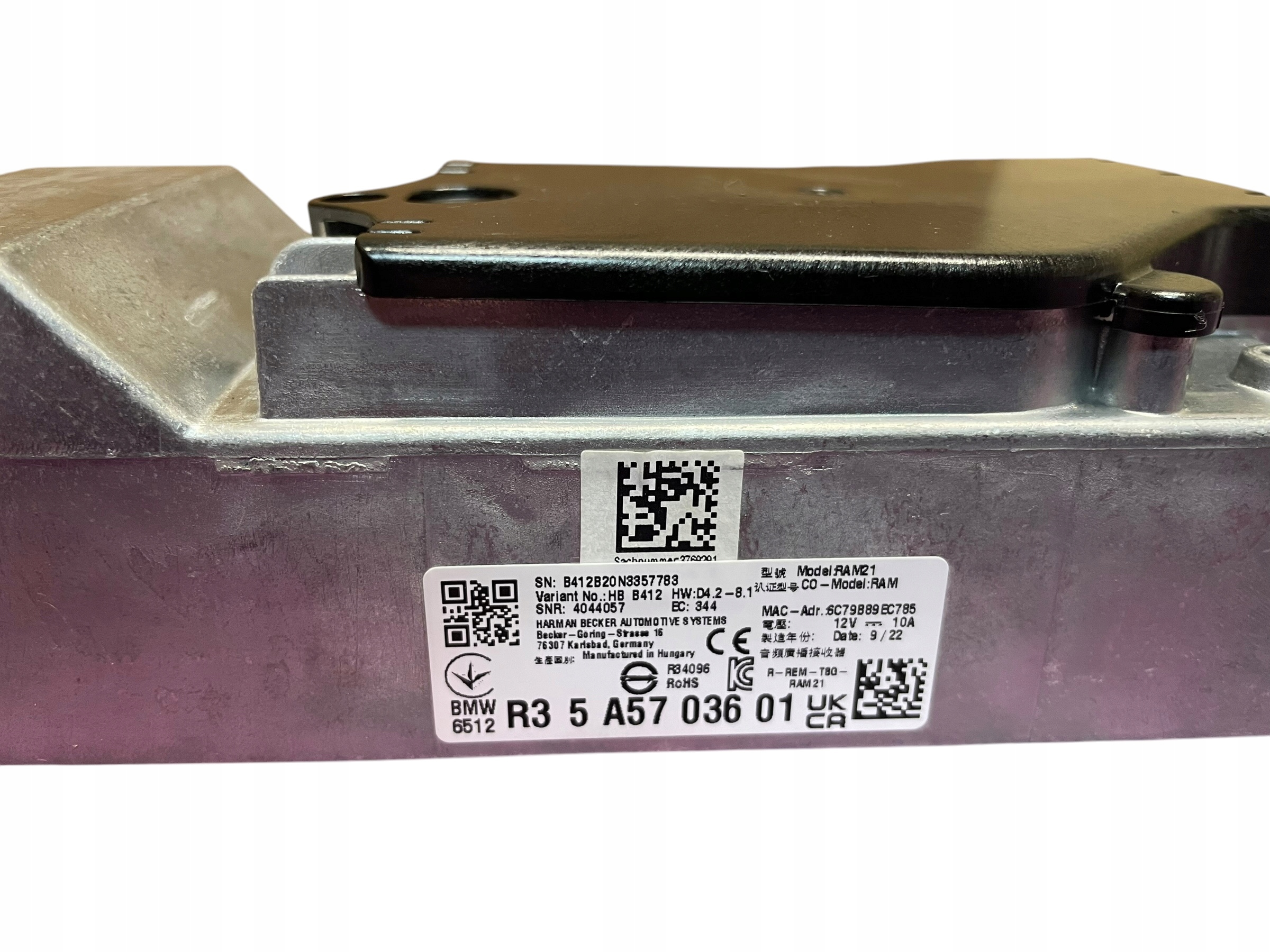 control unit module ODBIORNIKA AUDIO HARMAN RAM BMW 5 G30