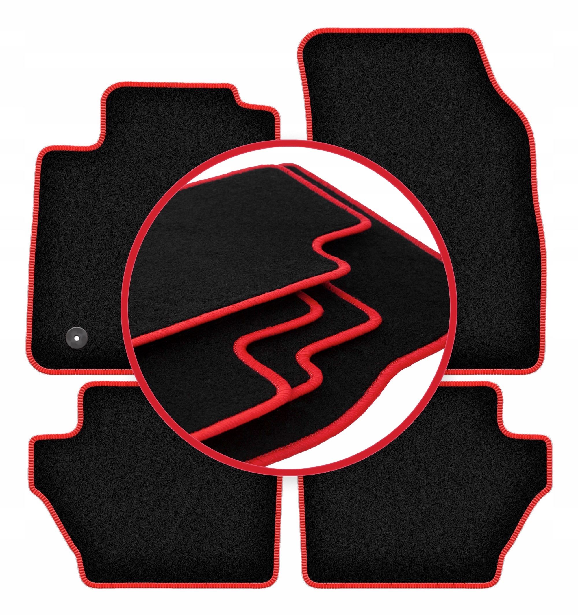 Automobilové velurové koberce Lux pro Ford Fiesta MK7 hatchback (2011-2017)